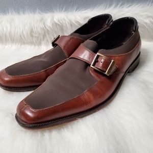 DONALD J. PLINER Leather Buckled Oxford Dress Shoe, 11